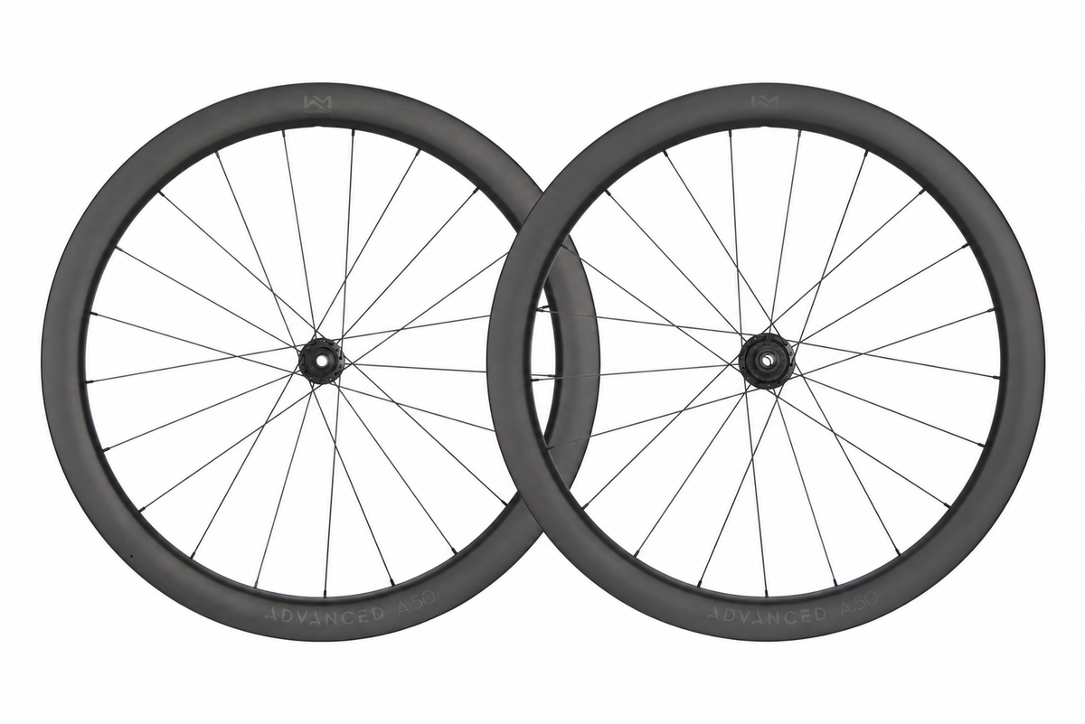 Paire de roues carbone Newmen Advanced A.50, profil 50 mm