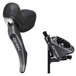 POIGNÉE GAUCHE DOUBLE PLATEAU SHIMANO GRX ST-RX810 AVEC ÉTRIER DE FREIN FLAT