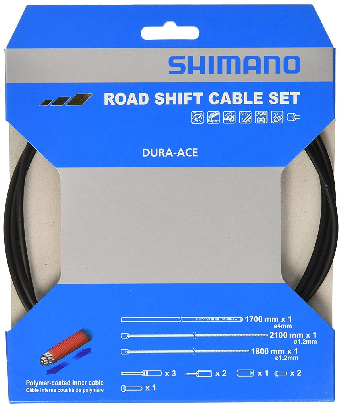 Kit Cables Gaines Derailleurs Dura-Ace Noir Polymere