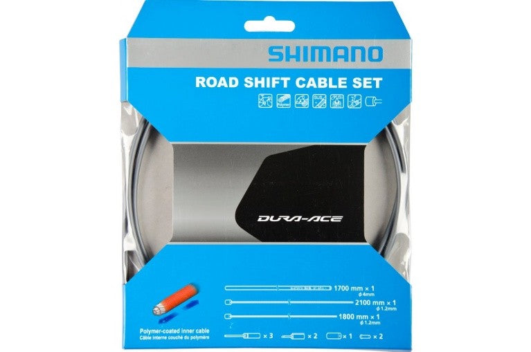 Kit Cables Gaines Derailleurs Shimano Dura-Ace Gris Polymere