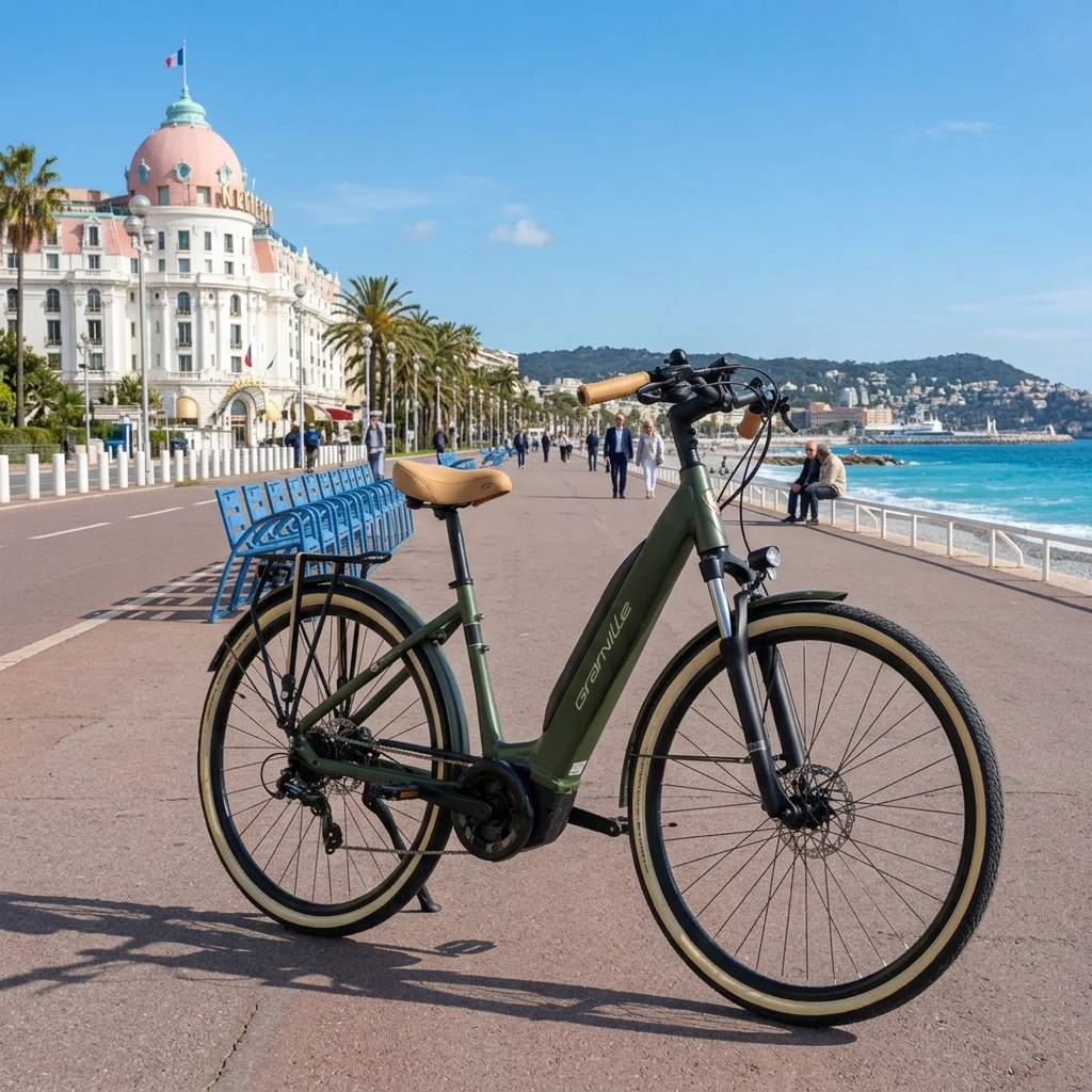 Granville E-Absolute 34+ – Bosch 50 Nm – 400 Wh – Vert caméléon mat